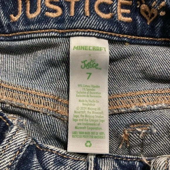 Justice x Minecraft girls shorts NWOT - Picture 9 of 9